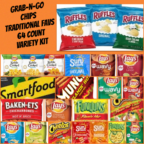 LGV Grab n' Go Single Serve TRADITIONAL CHIPS 64ct.